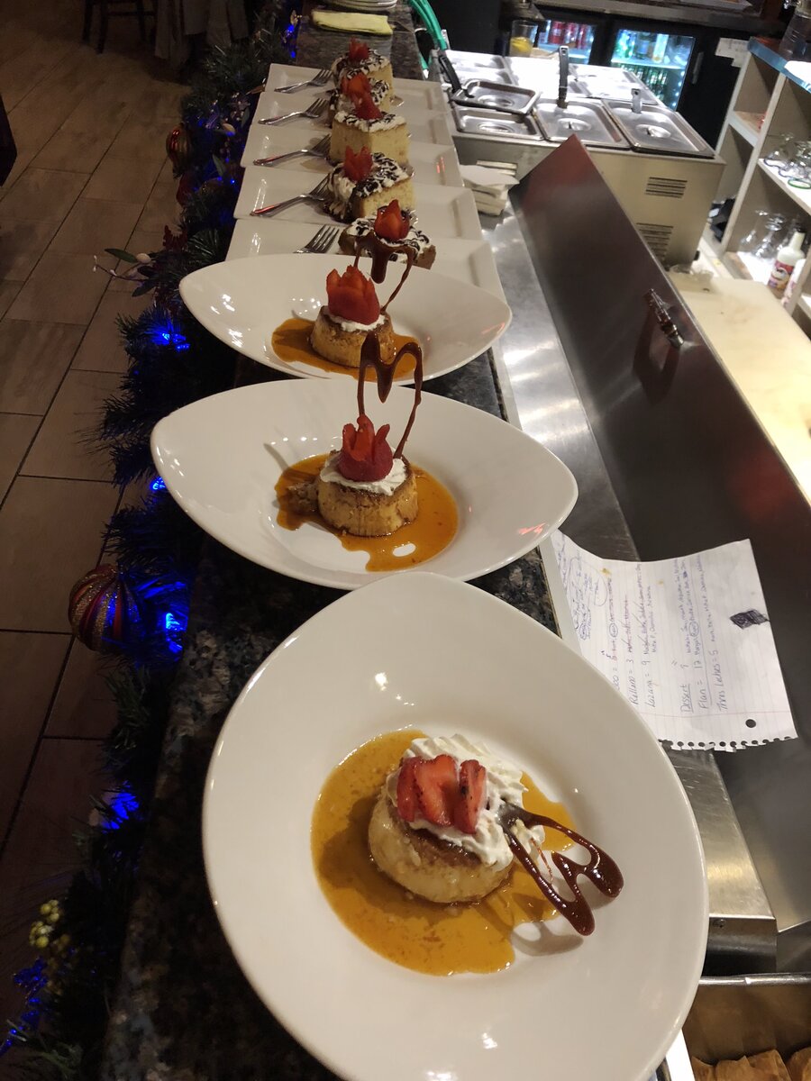 Candid view of the Rio Alto team preparing dishes