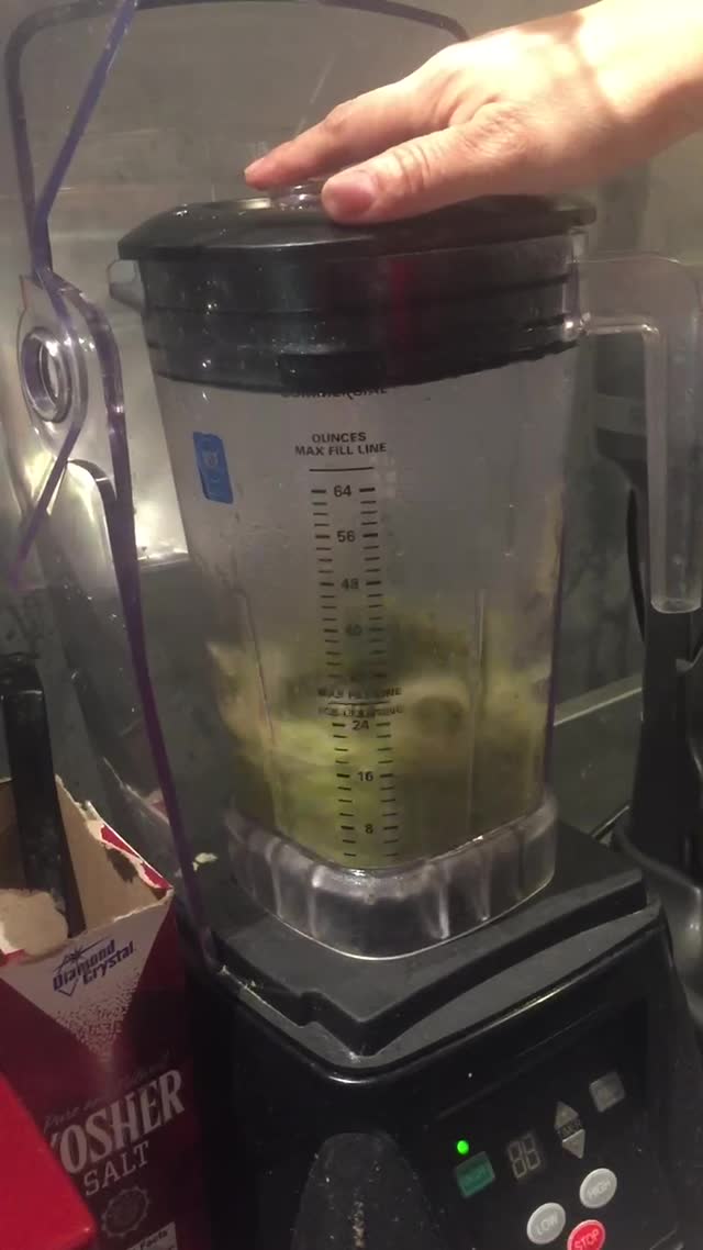 Video still of ingredients being prepared on the line