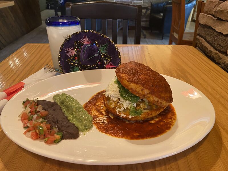 Sample dish plate with house sauces